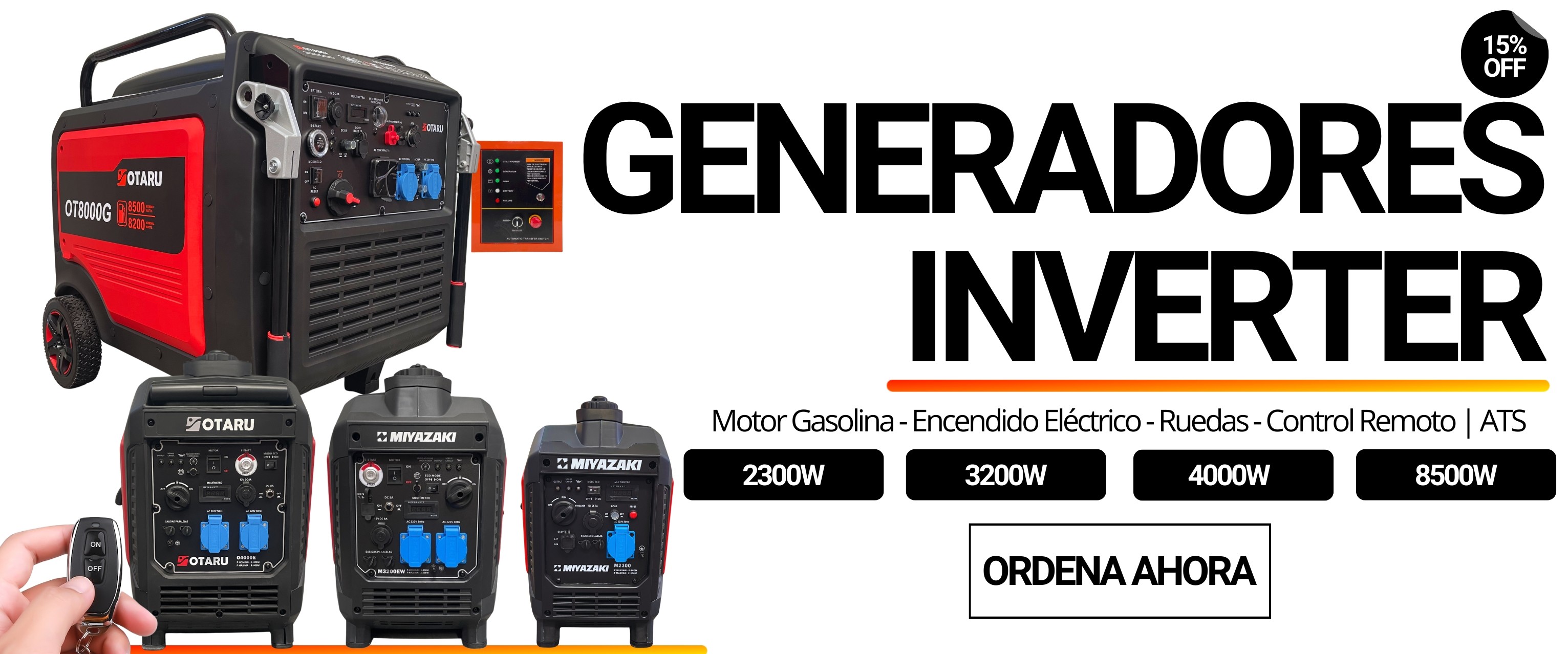 GENERADORES INVERTER GASOLINA